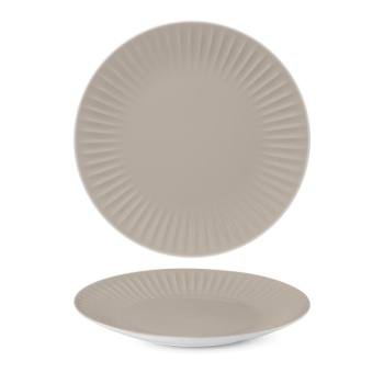 Тарелка плоская Ø27cм RIBBY Almond