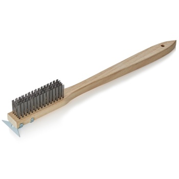 Щетка со скребком 50см WAS стальная щетина 4см