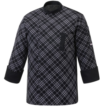 Китель поварской с кнопками - модель Twins - цвет Iron - 100% хлопок - 190 г/м2