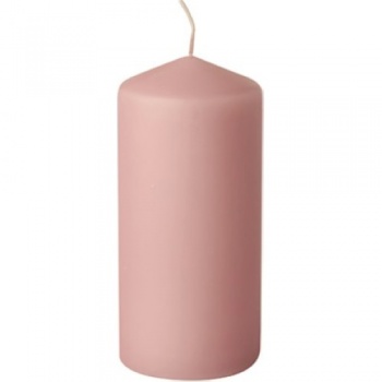 Свеча розовая Ø69мм 15см LIGHT PINK Pap Star
