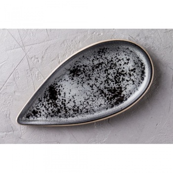 Тарелка - Cosmos - 25см - Cometa Callisto (серый с вкраплениями)