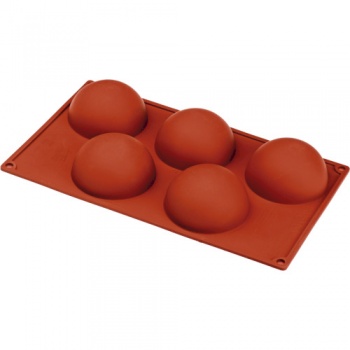 Форма "Полусфера" 5 выемок 80x40мм