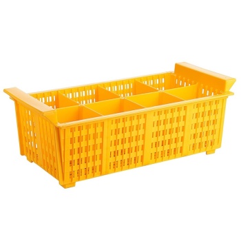 Корзина для столовых приборов 43x21x15см желтая Contacto