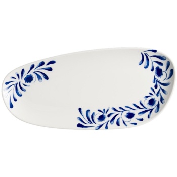 Блюдо, тарелка прямоугольная 34x16см LAVIS Blue Vago