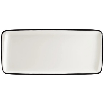 Тарелка прямоугольная 34x16см LINEA Black Moove