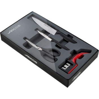 Набор из двух ножей NIZA с ножницами и точилкой