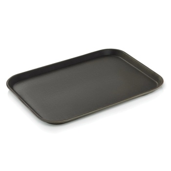 Поднос прямоугольный 46x35.5см WAS нескользящий темно-коричневый