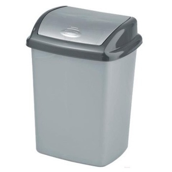 Ведро для мусора 10л DOMINIK графит