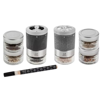 Набор мельниц для соли и перца 11см DUO MAESTRO u'Select с емкостями для специй