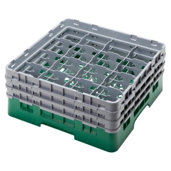 Стойка для бокалов 17.4см на 16 отделений Cambro зеленый