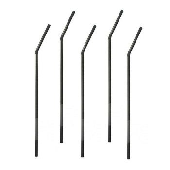 Соломка Ø5мм 24см гибкая черная, 250шт