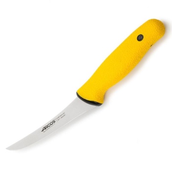 Нож обвалочный 14см изогнутый DUO PRO желтый