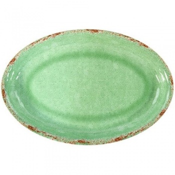 Блюдо овальное 2.5л CASABLANCA 420x280x40мм Green