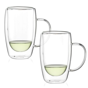 Кружка необжигающая 450мл термостойкое стекло, 2шт