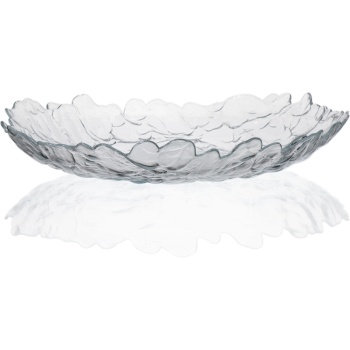 Блюдо стеклянное 40x(h)7.5см Lava прозрачное