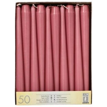 Свеча 25см Ø22мм темно-розовая Pap Star, 50шт