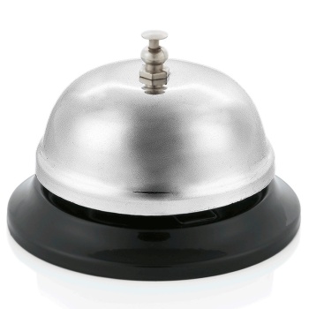 Звонок для ресепшн Ø8.5см WAS никелированный нерж.сталь