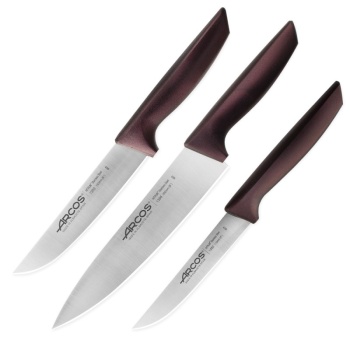 Набор кухонных ножей METALICA RED, 3шт – Arcos