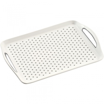 Поднос 45.5x32x4.5см белый Kesper