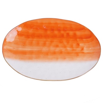 Блюдо овальное 30.5x21.5см THE SUN оранжевый цвет