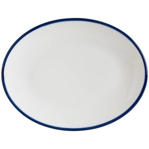 Блюдо, тарелка овальная 31x24см CHOICE Linea Blue Moove