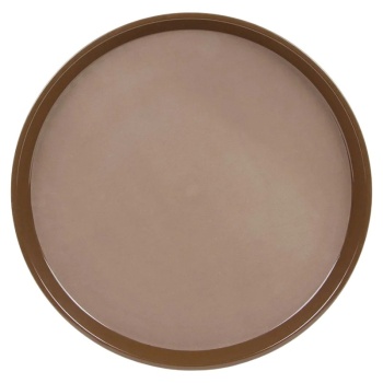Поднос с нескользящей поверхностью Ø40.5см Cambro коричневый