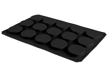 Форма "Круглая" 600x400 15 выемок 95x23.6мм