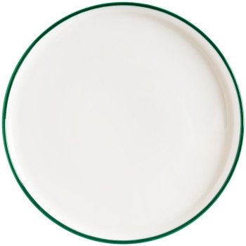 Тарелка плоская Ø25см LINEA Green Hygge с вертикальным бортом