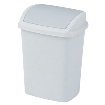 Ведро для мусора 10л DOMINIK серое