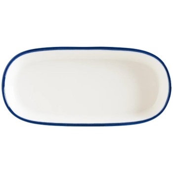 Тарелка овальная 14x7см LINEA Blue Hygge