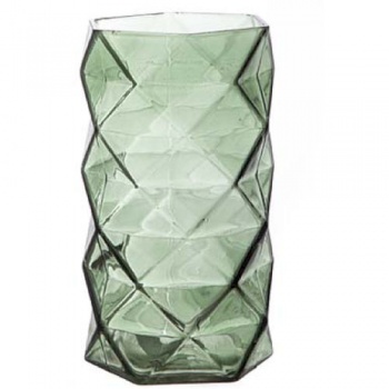 Подсвечник 11х11х(h)19.5см GEOMETR GREEN