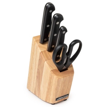 Набор кухонных ножей UNIVERSAL 3шт с ножницами на подставке