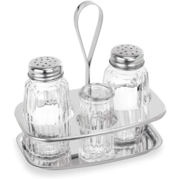 Набор для специй MENAGE 12.5см из 3-х предметов - соль, перец, зубочистки