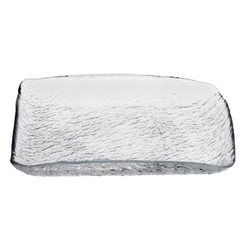 Блюдо прямоугольное стеклянное Kendo 25x18x(h)3см прозрачное