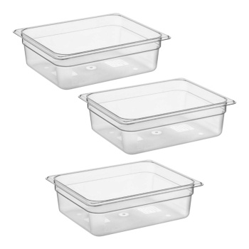 Гастроемкость GN 1/2 26.5x32.5x10см 5.9л Camwear прозрачная - комплект 3 штуки