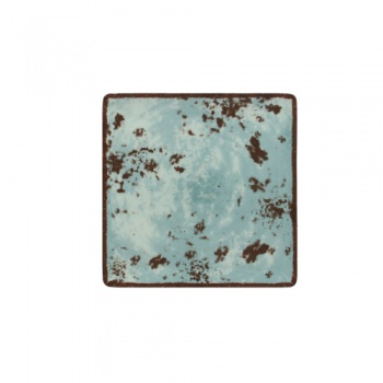 Тарелка квадратная 24.5x24.5см PEPPERY голубой