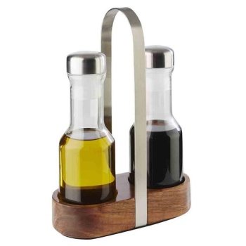 Набор для масла и уксуса WOOD 16x7.5x(h)24.5см APS