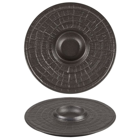 Блюдо для подачи Ø25см Black RAW Stellar