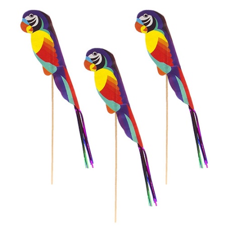 Деко-пика 18см 'Попугай', 100шт