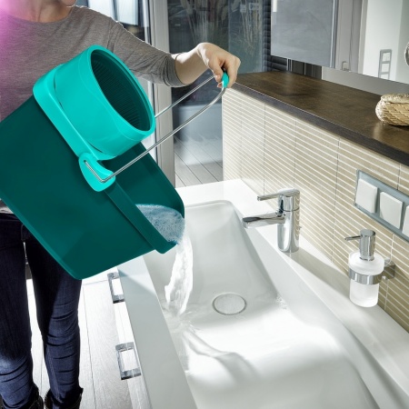 Комплект для уборки Clean Twist XL Mobile ведро 20л на колесиках с отжимом и швабра 42см