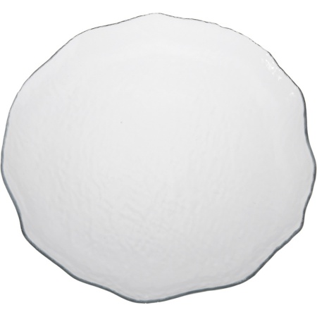 Блюдо стеклянное 32.5см Amorf прозрачное