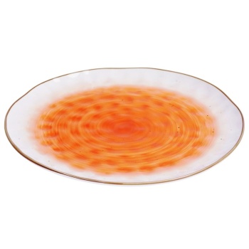 Тарелка круглая Ø27см THE SUN оранжевый цвет