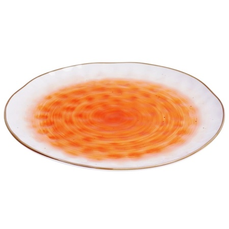 Тарелка круглая Ø27см THE SUN оранжевый цвет