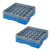 Кассета Camrack на 30 ячеек для мойки и хранения бокалов Ø7.94x9.2см Cambro синий, 2шт