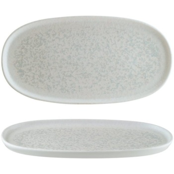 Блюдо, тарелка овальная 30x16см LUNAR White Hygge