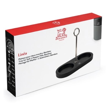 Подставка для мельниц 17см с ручкой Linéa bamboo matte black