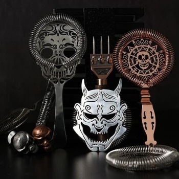 Стрейнер Ø10.3см "Luxury Skull" 19.3см Profi-Chef медный цвет