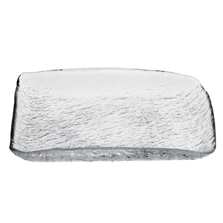 Блюдо прямоугольное стеклянное Kendo 25x18x(h)3см прозрачное