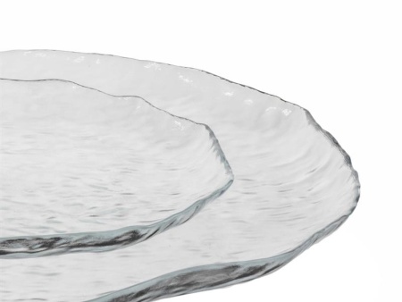 Блюдо стеклянное 32.5см Amorf прозрачное