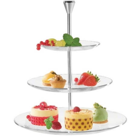 Этажерка для фруктов - 3 уровня Ø15/21/28см FULL MOON